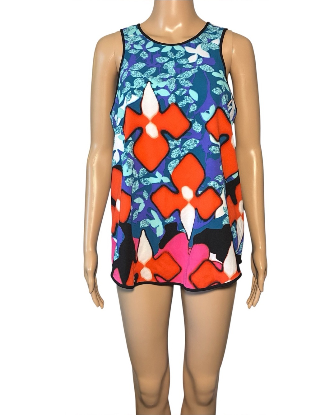 Peter Pilotto for Target Women's Blouse SizeS/P Floral Sleeveless Pullover Tunic